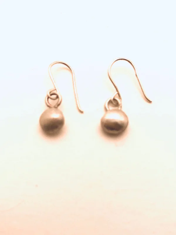 Women’s cute earrings-Satin OFAK Pebble Sterling Earrings