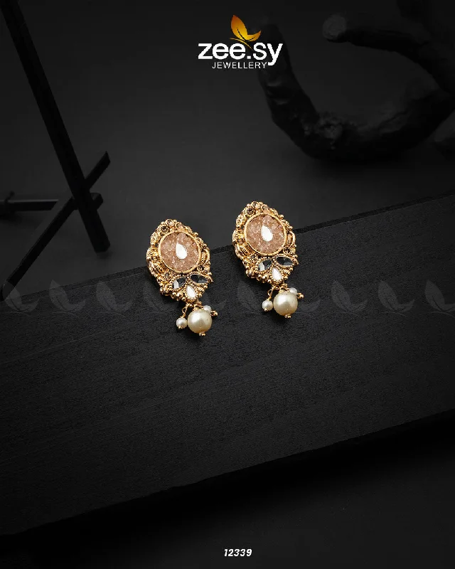 Women’s drop diamond earrings-Quartz Earrings