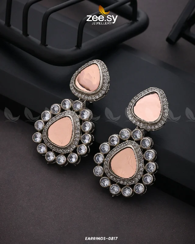 Women’s sleek stud earrings-EARRINGS-0817