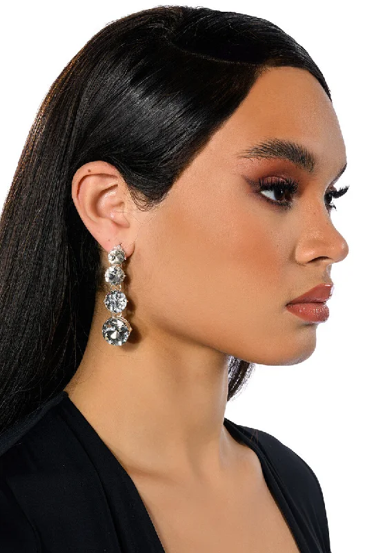 Women’s drop earrings-BETTER BELIEVE EMBELLISHED DROP EARRINGS