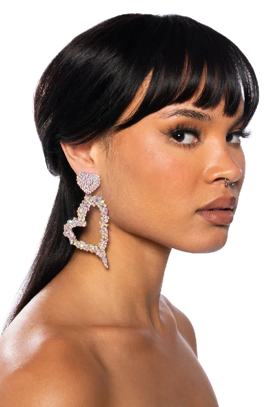 Women’s drop earrings-LAST CALL RHINESTONE EARRINGS