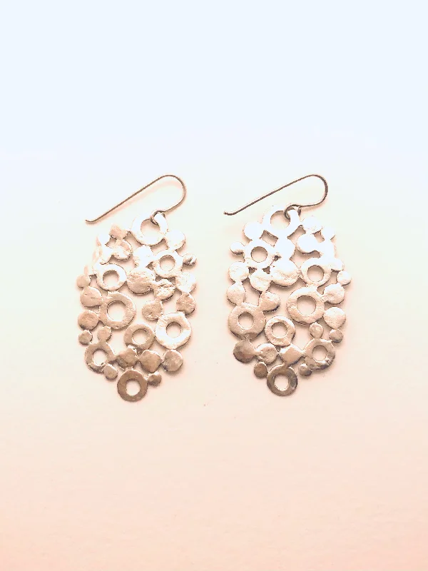 Women’s hoop earrings-Kimpt Clouds Sterling Earrings