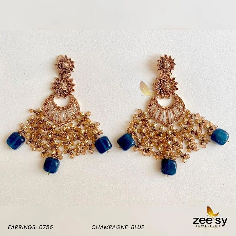 Women’s zircon earrings-EARRINGS-0756