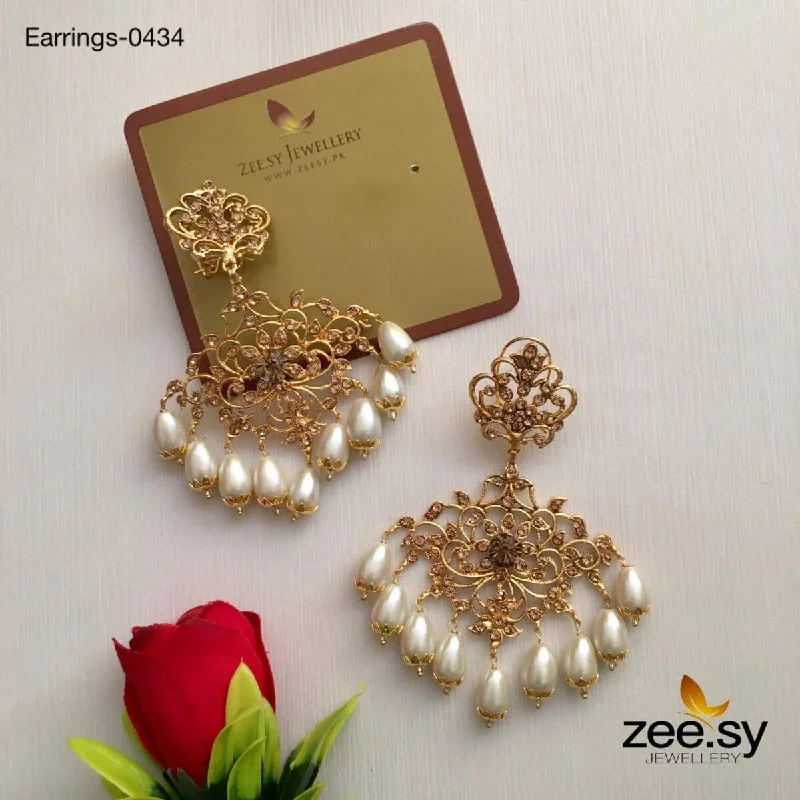 Women’s chandelier earrings-SUNFLOWER EARRINGS-0434