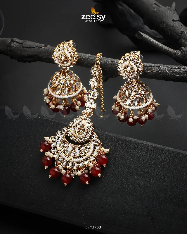 Women’s vintage diamond earrings-Rija Earrings