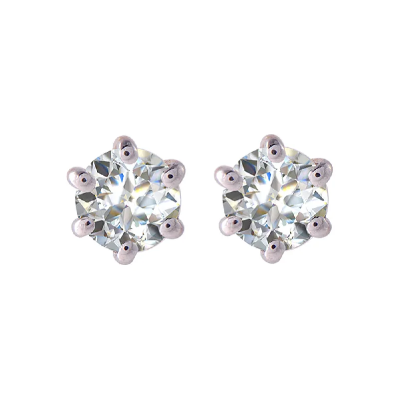 Women’s stud diamond earrings-18KT (750) Yellow Gold And Diamond Clip-on Earrings For Women