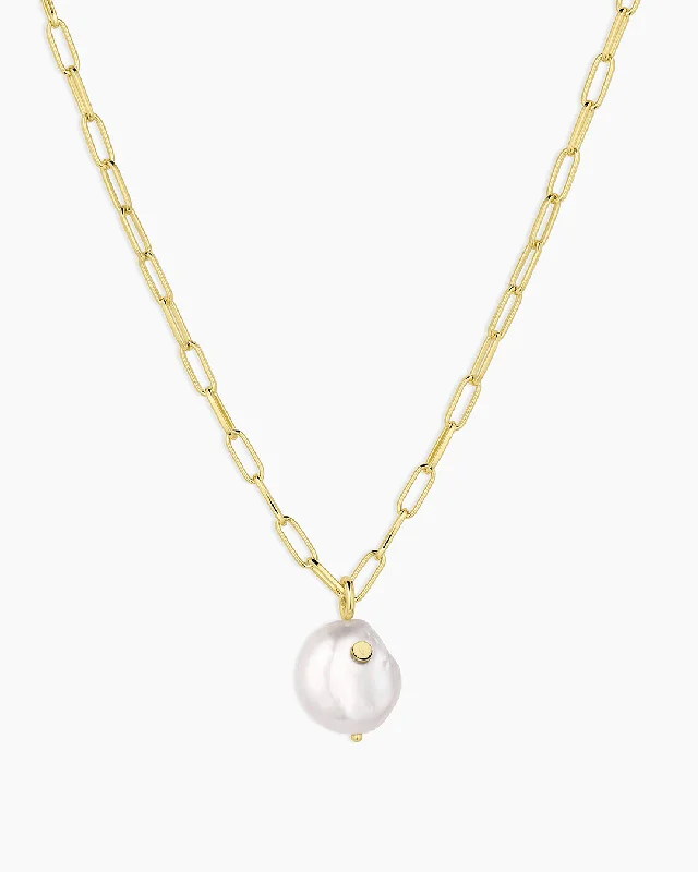 Women’s elegant pendant necklaces-Reese Pearl Necklace