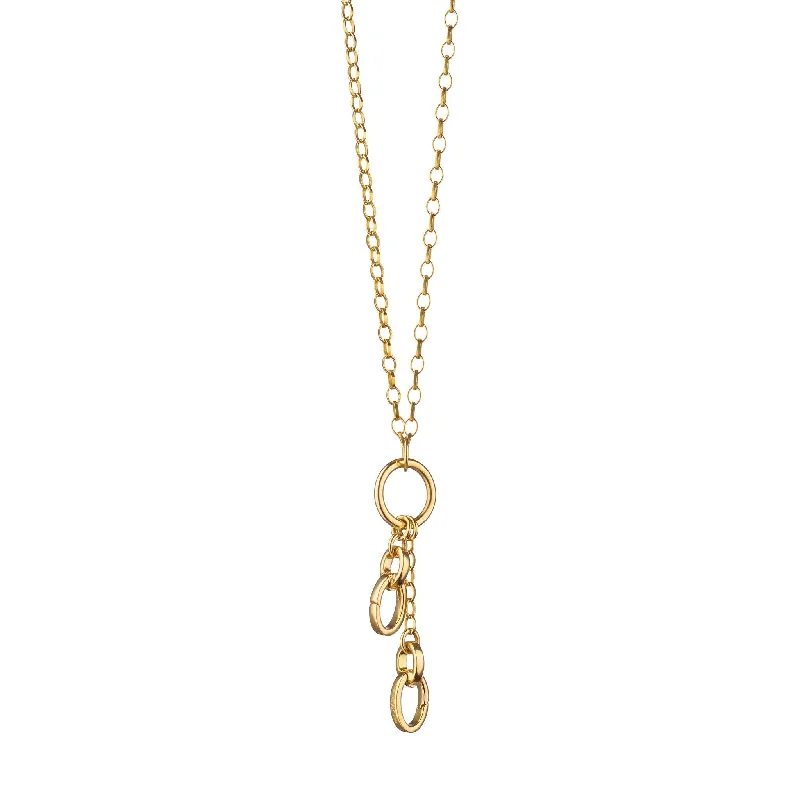 Women’s luxury gold necklaces-18" Yellow Gold "Design Your Own" Small Charm Chain Necklace