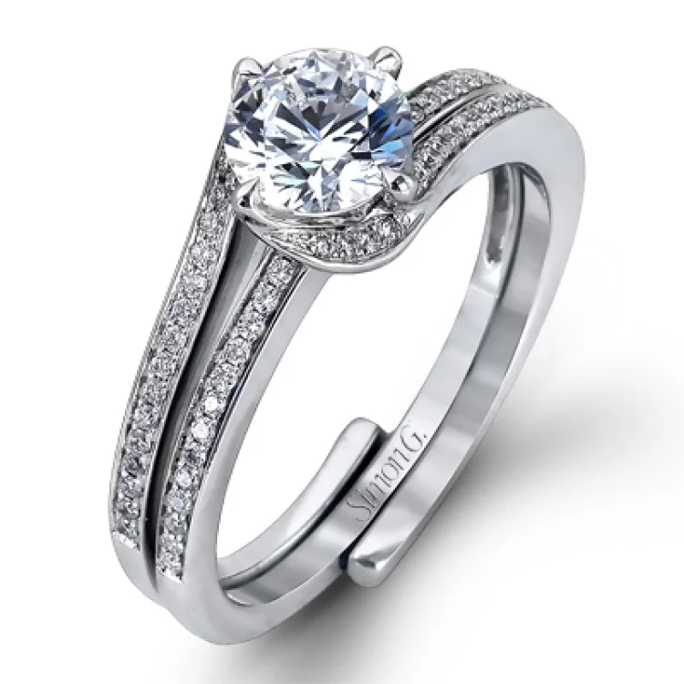 Women’s affordable engagement rings-MR1939 WEDDING SET