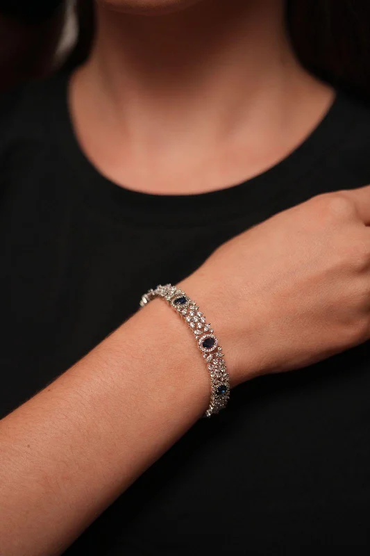 Women’s anniversary bracelets-Auro Classic Diamond Bangle | Coloured Stones