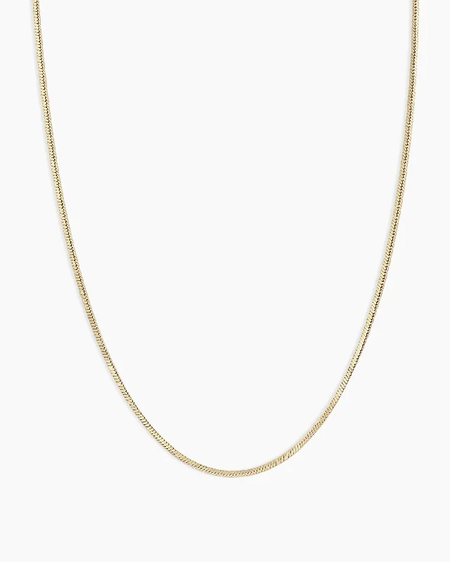 Women’s cubic zirconia necklaces-14k Gold Micro Mini Venice Necklace