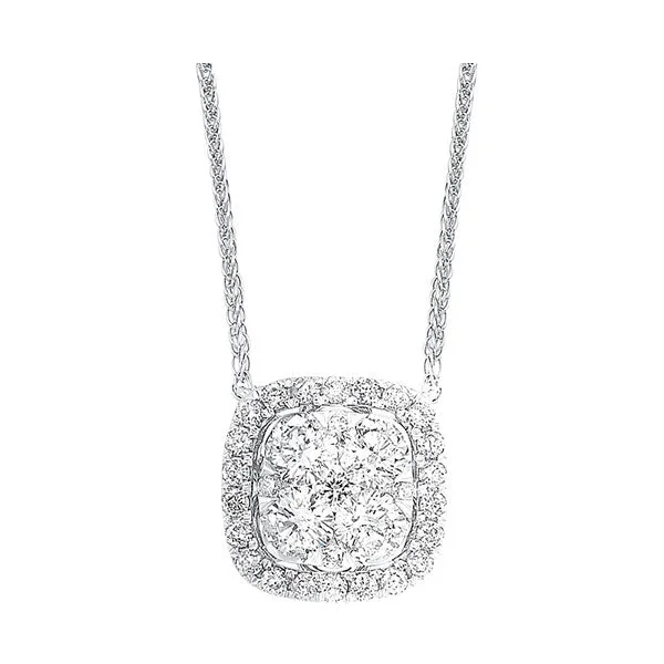 Women’s bridal necklaces-14KT WHITE GOLD DIAMOND (1/3CTW) NECKLACE