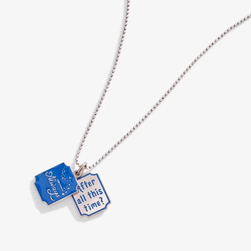 Women’s matching necklaces and earrings-Harry Potter™ 'After All This Time' Slider Necklace