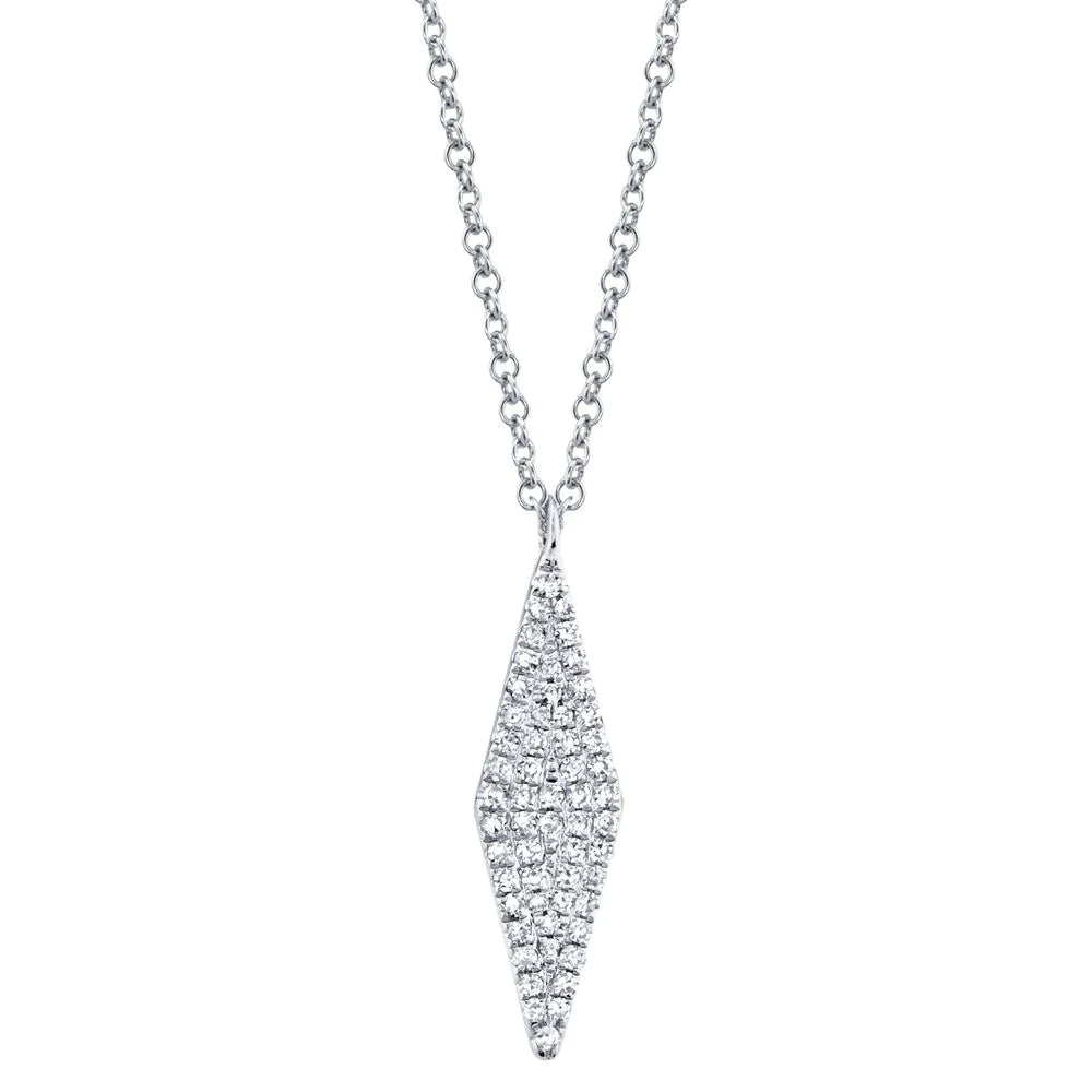 Women’s knot necklaces-0.17ctw Diamond Pave Necklace