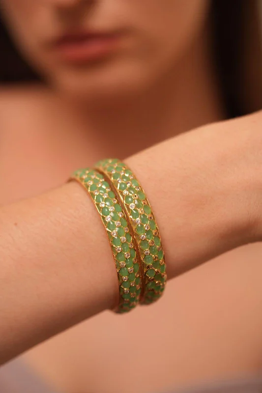 Women’s adjustable bangles-Shambhavi Potta Meenakari Bangles