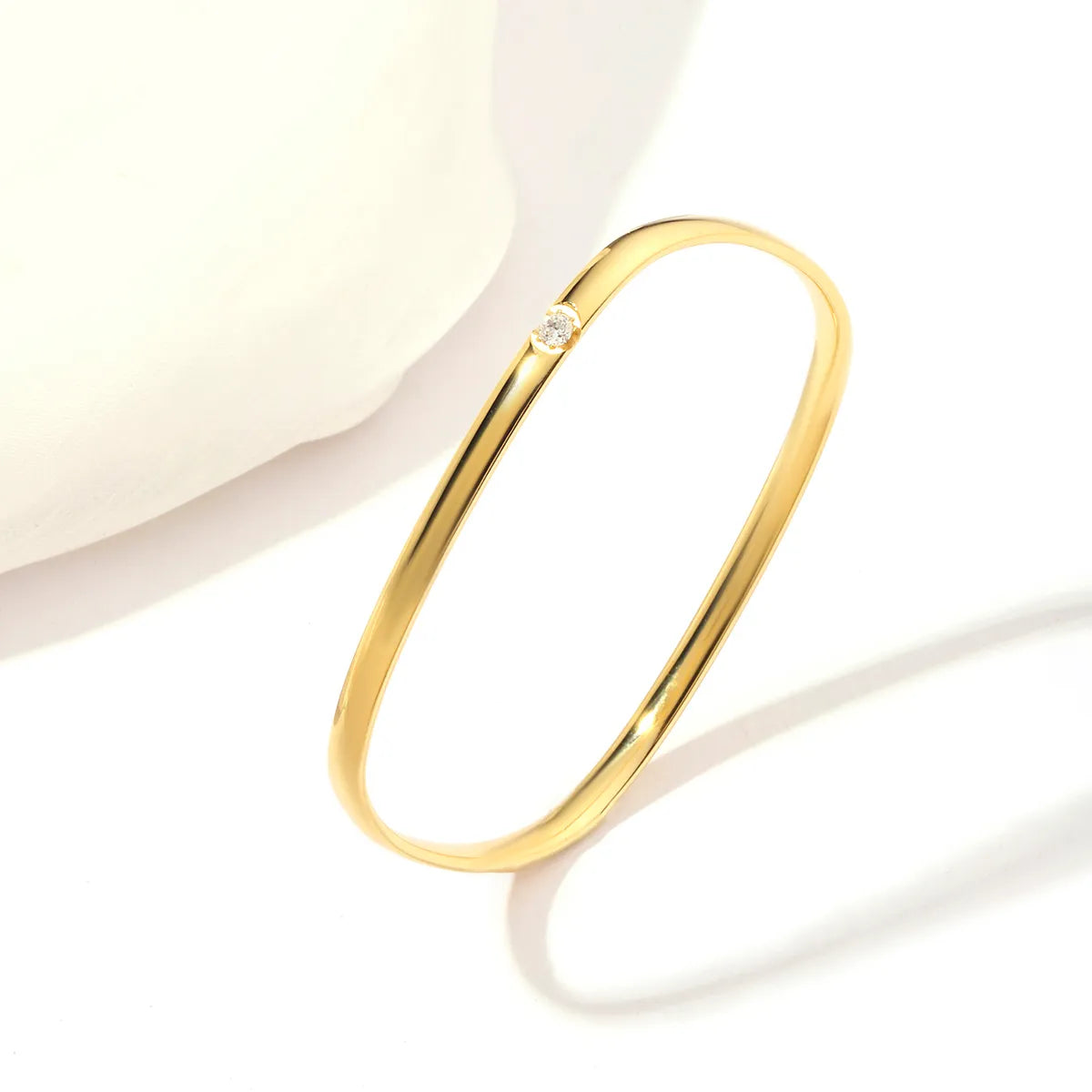 Women’s crystal bracelets-Simple Style Sun 201 Stainless Steel 18K Gold Plated Bangle In Bulk