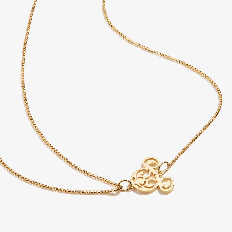 Women’s wedding necklaces-Disney® Mickey Mouse Filigree Pull Chain Necklace