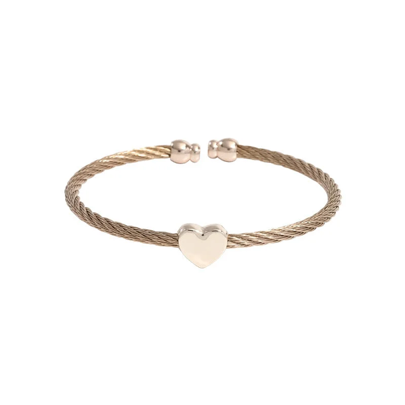 Through Hole Heart Shape (Rose Gold)