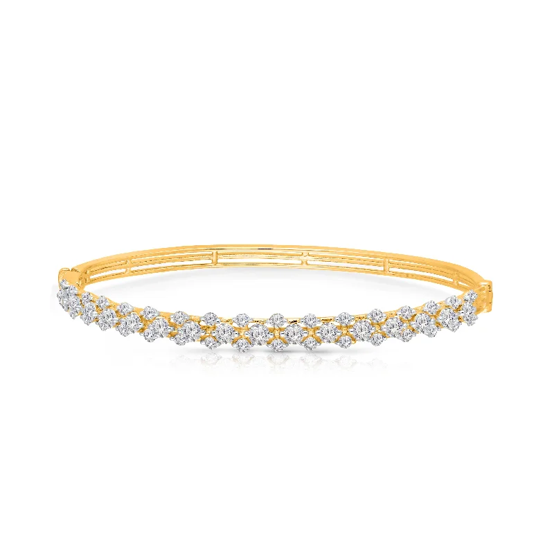 Women’s wide bangles-Kallati 2ctw Lab Grown Diamond Bangle