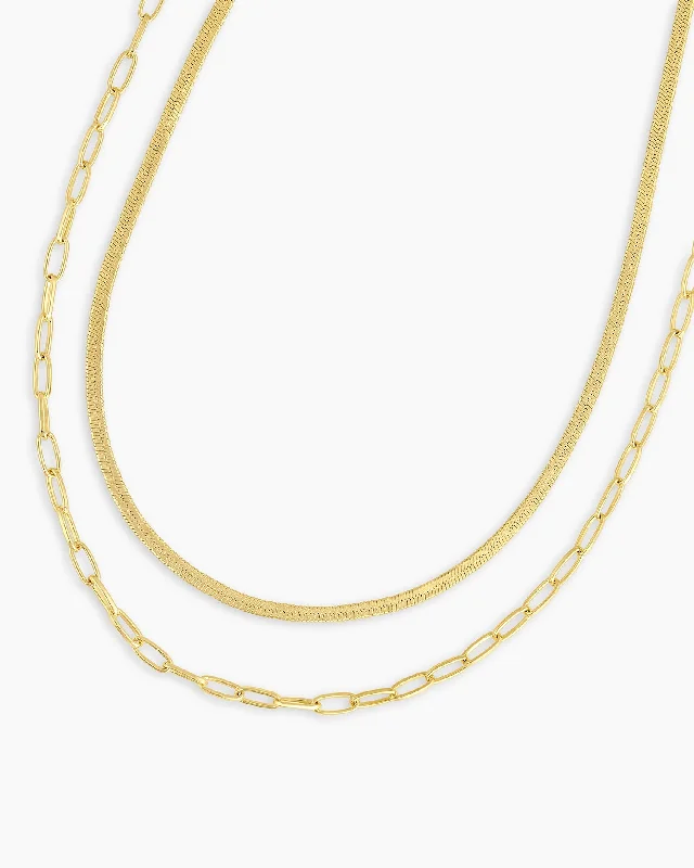 Women’s anniversary necklaces-Parker Mini Layering Set