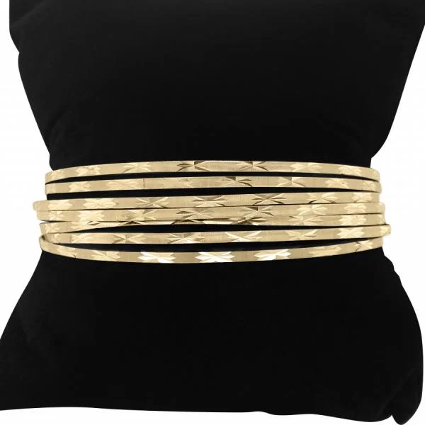 Women’s luxury bracelets-7 10K Gold Bangles