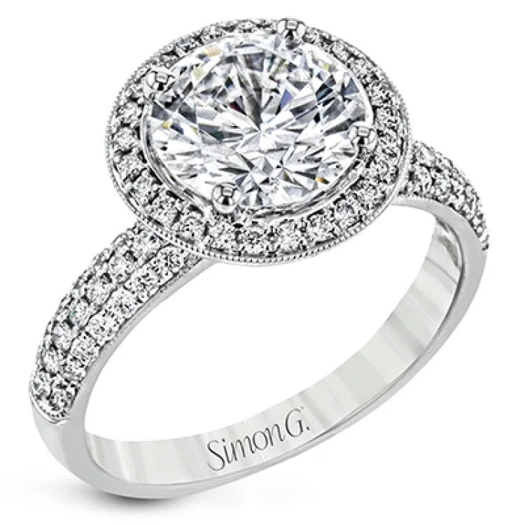 Women’s platinum and diamond engagement rings-NR500-A ENGAGEMENT RING