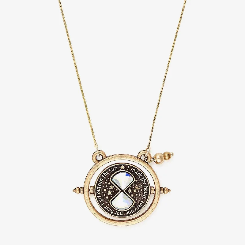 Women’s diamond pendant necklaces-Harry Potter™ Time Turner Spinner Necklace