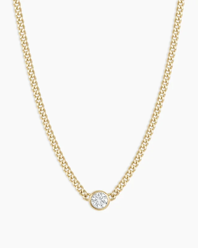 Women’s charm pendant necklaces-Diamond Wilder Necklace