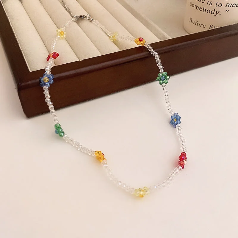 23# Necklace-Color (Crystal Flowers)