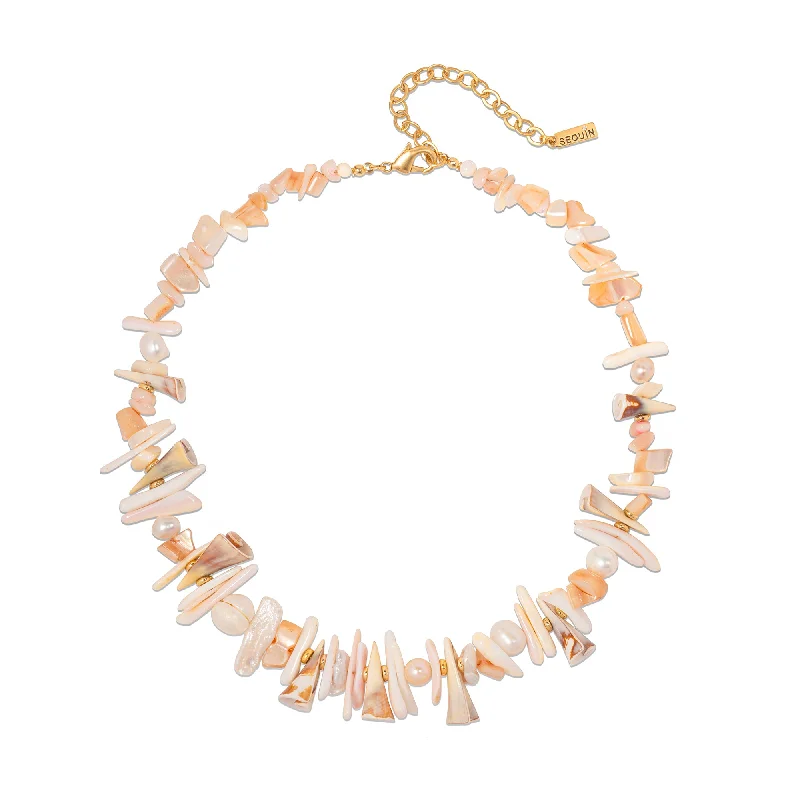 Women’s gold-plated necklaces-Baci Shell Necklace