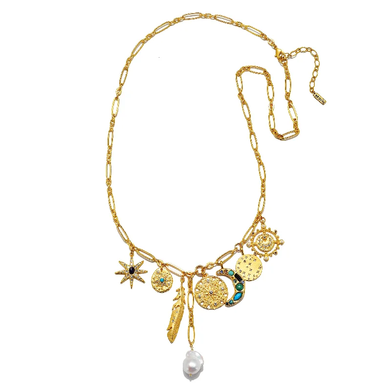 Women’s luxury necklaces-Odessa Charm Necklace