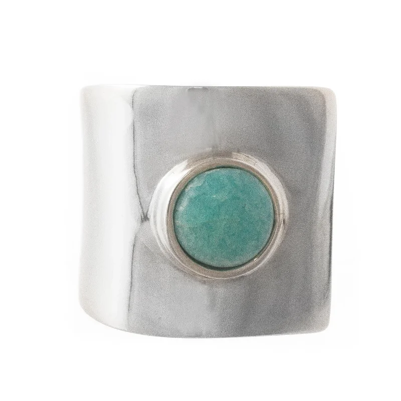 Women’s anniversary rings-Novica Handmade Wrap Amazonite Cocktail Ring