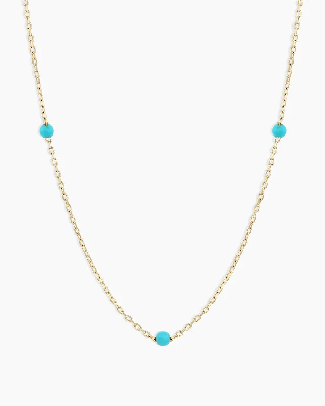 Women’s long necklaces-Turquoise Newport Necklace