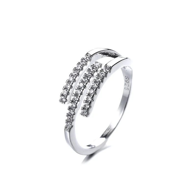 Multi-Layer Interwoven Ring (White Gold Color)