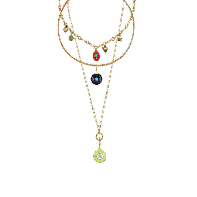 Women’s pearl necklaces-Sunchaser Layered Necklace Set