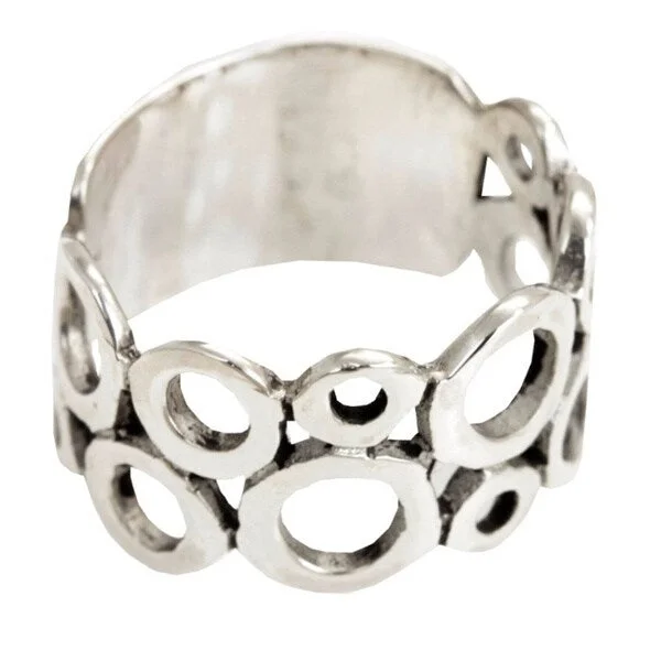 Women’s chunky rings-NOVICA Handmade Sterling Silver 'Afternoon' Ring (Indonesia)