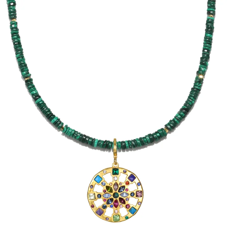 Women’s classic necklaces-Mosaic Mandala Necklace