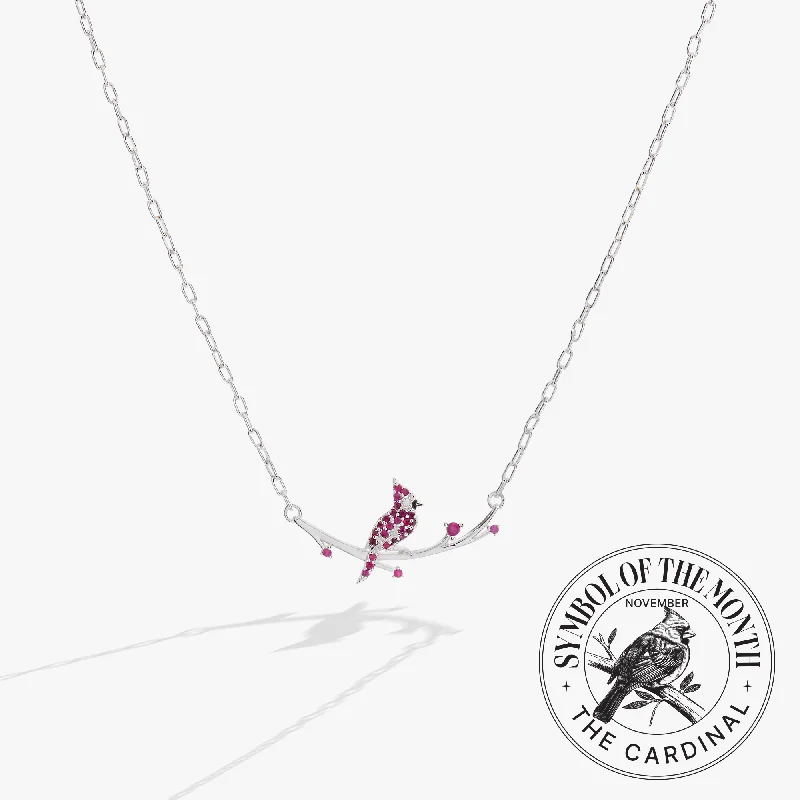 Women’s zodiac necklaces-Cardinal Necklace