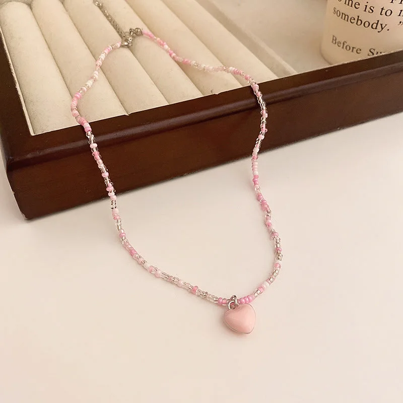 19# Necklace-Pink (Love Bead)