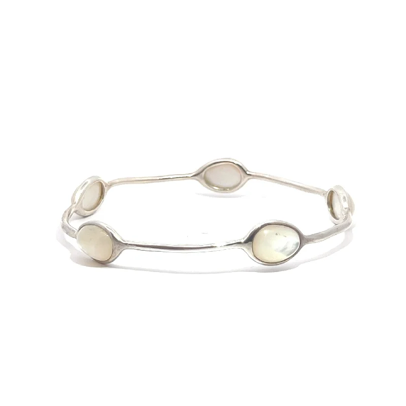 Women’s classic bangles-Pre-Owned Ippolita Rock Candy 5-Stone Bangle