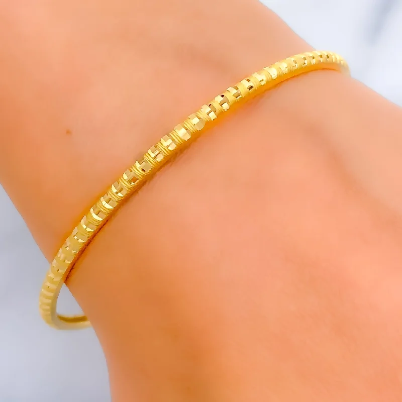 Women’s bangles set-Intricate Sparkling 22k Gold Bangle