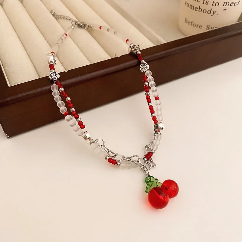 12# Necklace-Red (Heart Cherry)