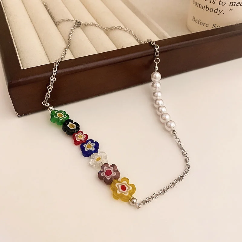 1# Necklace-Colorful (Flowers)