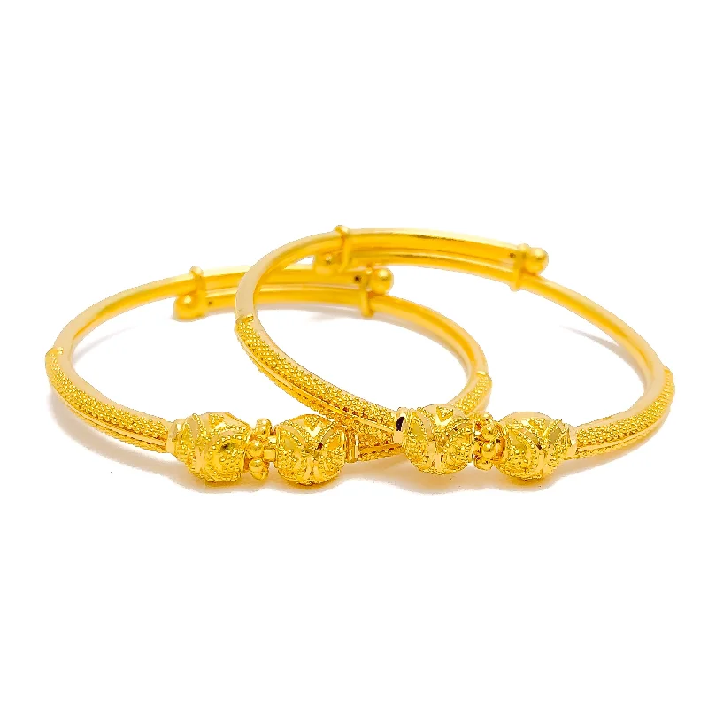 Women’s classic bangles-Radiant 22k Gold Baby Bangles