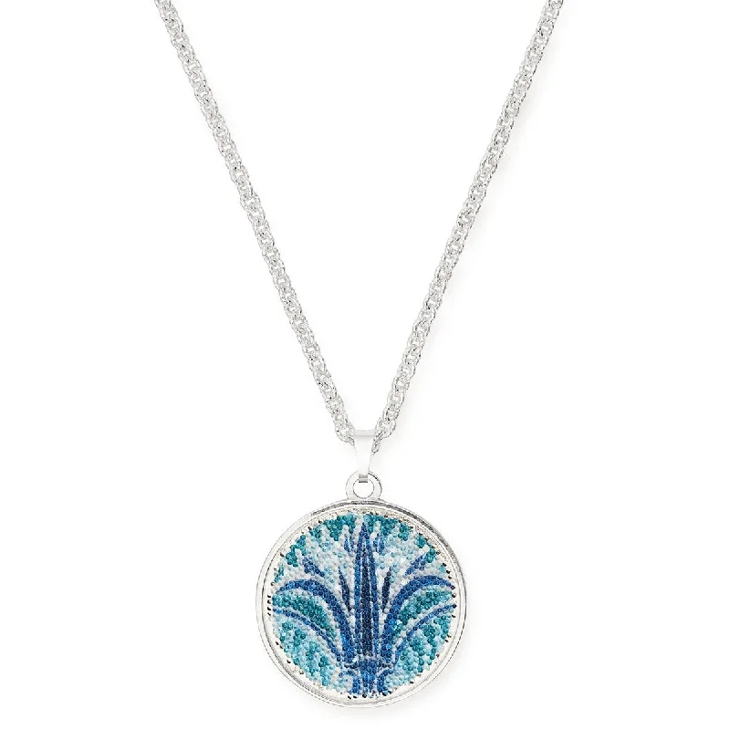 Women’s statement necklaces-Blue Lotus Statement Necklace