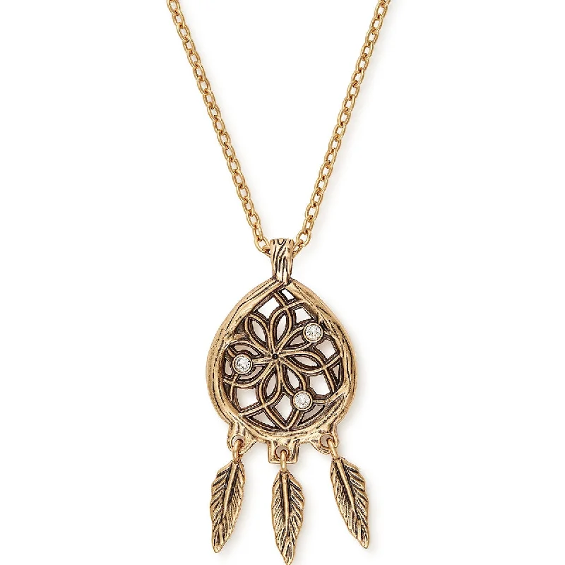 Women’s vintage-style necklaces-Dreamcatcher Statement Necklace, Adjustable