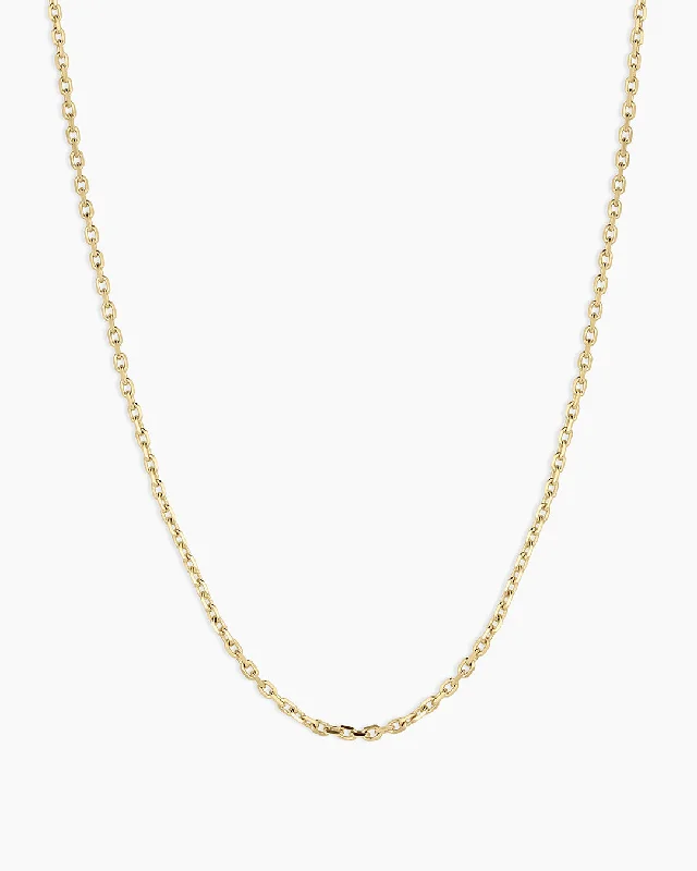 Women’s luxury pendant necklaces-14k Gold Basic Chain