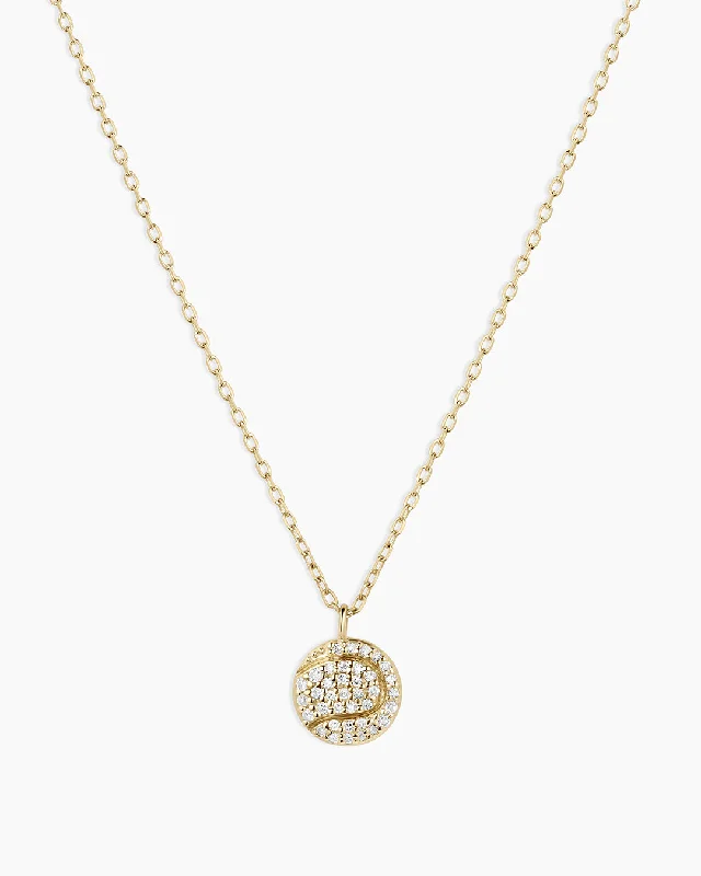 Women’s gold-plated necklaces-Diamond Ace Necklace