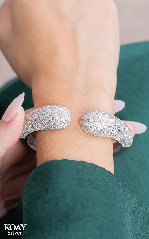 Women’s high-end bracelets-Zircons Bangle (02)