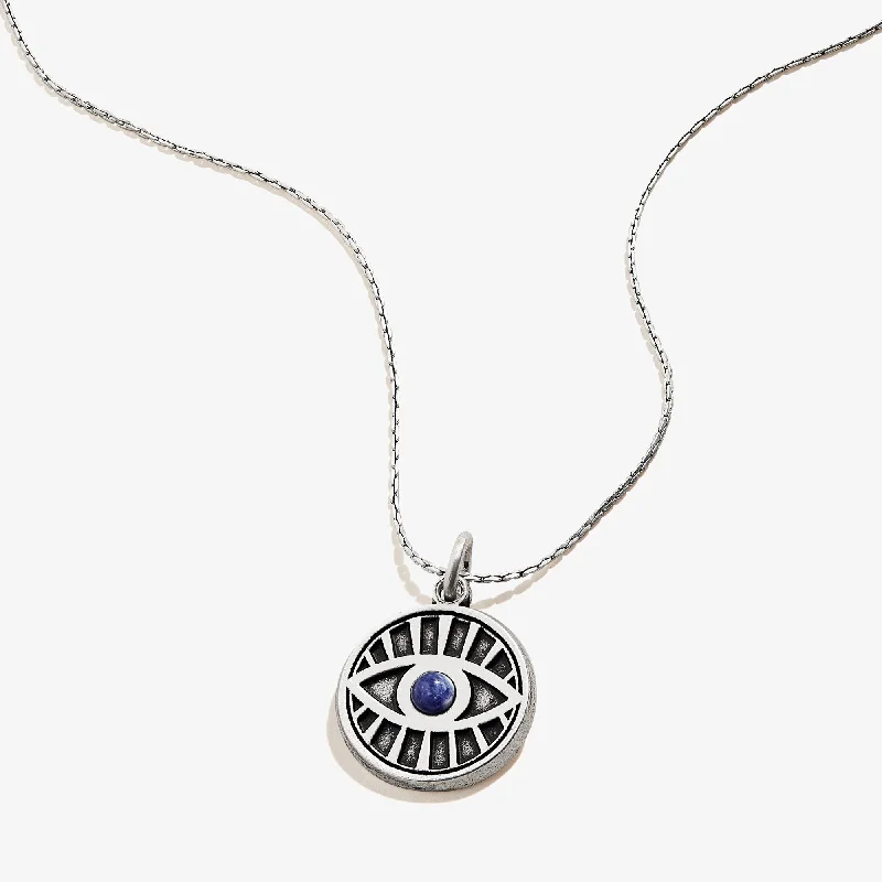 Women’s personalized necklaces-Evil Eye Necklace, Sodalite Gemstone